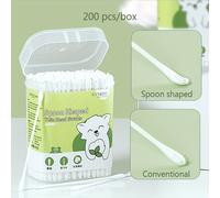 TEMU 200pcs/400pcs Hisopos de 3mm 0.118in para Recién Nacidos, Bebés, Niños, Limpios y Seguros, Regalo Necesario para Bebé, Idea de Regalo