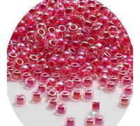 TEMU 200pcs2mm MIYUKI Cuentas 11/0 Transparente Fantasía Tinte Serie Tres Vestido de Boda Vestido de Noche Accesorios Cuentas de Vidrio