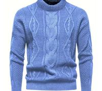 TEMU 2024 - Jersey de punto trenzado con cable para hombre -Border New (Top para hombre)