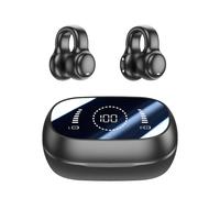 TEMU 2025 Auriculares deportivos inalámbricos True Wireless con clip, y video cómodos TWS HIFI estéreo HD Bluetooth para e iPhone, auriculares inteligentes para juegos y negocios, pareja
