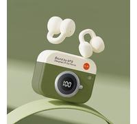 TEMU 2025 Auriculares Inalámbricos con Cámara de Dibujos Animados y Clip Musical para , Deportes Mini Earbuds Video TWS 9D HiFi Stereo HD Compatibles iPhone Teléfono Celular Regalo Halloween