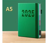 TEMU 2025 Calendario Registro Autodisciplina Horario Gestión Una Página Por Día Días Oficina 400 Páginas