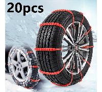 TEMU 20pcs 15pcs Cadenas Antideslizantes para Nieve en Autos y SUVs - Cadena de Duradera, Para Vehículos e Ideal Contra Hielo Y Nieve, a la Mayoría De Modelos