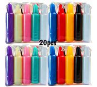TEMU 20pcs/40pcs Mini Velas Mágicas Cortas de 2 Pulgadas, Velas Cónicas para Rituales, , Decoración, Multicolores, Mini Velas Sin para Campanas, Wicca, Altar, Magia, Suministros de Brujería