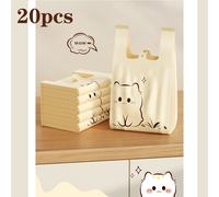 TEMU 20pcs/50pcs/100pcs Bolsa de basura , tipo manual gruesa para hogar, diseño con estampado de gato, especial para limpieza y almacenamiento en cocina y oficina, ideal como regalo de Navidad
