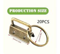 TEMU 20pcs Accesorios de llavero de con clip de Anillo de llaves adecuado para decoración de cinturón clip de joyería DIY producción de artesanías
