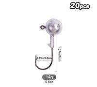TEMU 20pcs Goture Jig Hooks - ¡El conjunto de accesorios de pesca para cabezas de plomo!