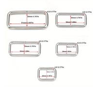 TEMU 20pcs Hebillas de Anillo Rectangulares Ajustables de Metal para Cinturones de Ropa, Costura DIY, Bolsos Hechos a y Botones de Equipaje