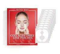 TEMU 20PCS Parches de colágeno para unisex para adultos - Tiras de firmeza y suavizado de arrugas , tratamiento hidrogel inodoro para los tipos de piel, mejora la elasticidad de