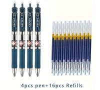 TEMU 20pcs/set Bolígrafo especial de médico 0.5mm Recambio azul Juego de bolígrafos de gel para escribir recetas de médicos y enfermeras Material de oficina