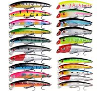 TEMU 21 piezas Conjunto de Minnow para Surfear y Hundirse, Material ABS, LINGYUE