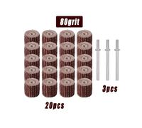 TEMU 23 unidades de ruedas de lijado y de calidad con para accesorios Dremel Abrasivos Amoladora Flapper lijadora de taladro Herramienta rotativa - Rectificado y acabado DIY de joyería y