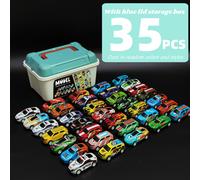 TEMU 24/35 Piezas de Coches de Metal con de Almacenamiento Azul, Colores y Estilos Variados, Ideales para Rellenar Calcetines de Navidad, Regalos de , Halloween y Navidad, Recompensas para el Aula