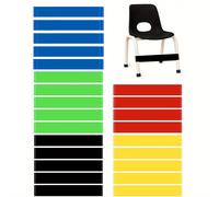 TEMU 24 Bandas para Sillas Infantiles con Pies Inquietos - Banda Antiestrés para Patas de Escritorio y Aulas, Ideal para TDAH, Autismo e Hiperactividad