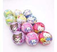 TEMU 24-Pack Sanrio Characters Sponge Balls, 2.5-inch TPU Soft Cartoon Balls, Creative Fun Party Favors, Assorted Colors, Ideal for Christmas Gifts