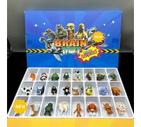 TEMU 24 Piezas de Estatuas de Animales Brainrot - Tungtungtung | Figuras Coleccionables para Fans del Gaming, Esculturas Decorativas y Adornos de Escritorio | Regalos para Halloween, Navidad y