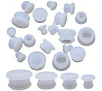 TEMU 24 piezas de tapones de silicona para botellas, tapones de repuesto reutilizables para botellas de vidrio, 4 estilos, , 10~19x9~11mm, Pin: 6~15mm, Suministros para fiestas