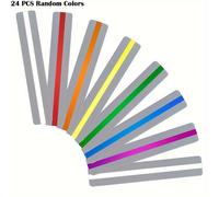 TEMU 24 tiras de lectura guiada, marcapáginas coloridas - a con dislexia y a los profesores en de enseñanza (colores aleatorios)