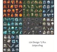 TEMU 240 piezas/set de pegatinas Mundo del , material PET, serie del Libro de Magia , pegatinas decorativas para vasos y fundas de teléfono