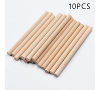 TEMU 25/15/10 piezas de varillas de madera de , de madera sin acabar, de madera de , varillas de madera para tejer , manualidades, decoración del hogar, decoración de exteriores (cuentas)
