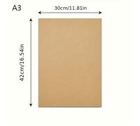 TEMU 25/40 Hojas de Cartón A3/A4/A5 de Calidad - Diseño Marrón Duradero, Ideal para Envíos, Envíos, Manualidades, Proyectos, Material de Oficina, Separadores e Inserciones