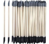 TEMU 25/50pcs Palos de Lijado, de Lijado, Palos de Lijado para Modelos, Cabeza 150/280 para Modelos de Plástico, Productos de Madera, Piezas Finas, de Uñas, 5.4 * 0.27 PULGADAS
