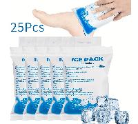 TEMU 25 Compresas Frías para Enfriamiento y Comodidad de la Piel, Compresa Fría No Alimenticia, 6.76 Onzas, Material de Plástico, Instrucciones Fáciles de Usar