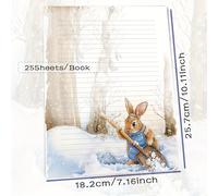 TEMU 25 Hojas/50 Hojas/1 Hoja, B5, Estación de limpieza de nieve de , Detalles , Papel de calidad, Fácil de escribir, para notas de aprendizaje, planificador, Día de la , Día , , Regalo de vacaciones