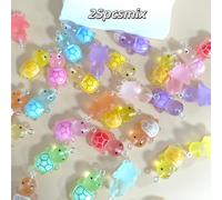 TEMU 25 Piezas de de Resina - Colgantes Novedosos de Resina - DIY para Hacer Collares - con de Agujero para Colgar - Estilo en