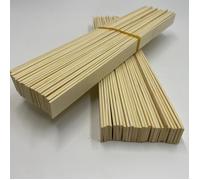 TEMU 25 piezas de palitos de bambú natural para proyectos de bricolaje, tiras de bambú de calidad sin terminar, grosor de 2mm, perfectas para diseño y decoraciones, suministros de artesanía de bambú.
