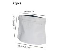 TEMU 25 unidades de un paquete de bolsa de forma especial con válvula de diamante para granos de café, bolsa de papel de aluminio con cremallera lateral para bolsas de té y tuercas