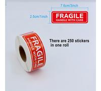 TEMU 250/500/1000pcs/ de Pegatinas Recordatorias de Fragilidad con Mango