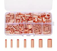 TEMU 250 conectores de crimpado de 7 tamaños, kit de terminales eléctricos de no para cable