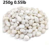 TEMU 250 Gramos de Guijarros Blancos Brillantes Naturales de 2-3 Cm, Perfectos para Decorar Patios, Jarrones de Plantas, Peceras, Acuarios y Exhibiciones Hortícolas