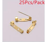 TEMU 25pcs YKMRANXIWGR Tamaños surtidos de base de broche Clip Pins Set, pasadores de aleación de hierro de seguridad para manualidades de joyería, accesorios