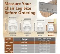 TEMU 28 piezas de protectores de suelo para patas de silla, almohadillas de muebles de madera , tapas de patas de barra, deslizadores redondos de muebles para sillas y mesas de comedor.