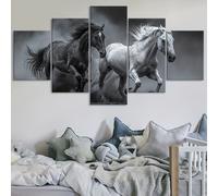 TEMU 2D , 2D , 2D Un Set de Pósters en con un Caballo , Diseñado Como una Obra de Arte Modular. Esta Obra de Arte es para Decorar Dormitorios, Cocinas o Residencias Estudiantiles