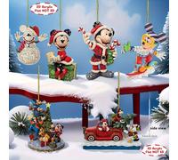 TEMU 2D , 6 piezas de adornos navideños temáticos Disney Minnie, colgantes divertidos multiusos para mochilas y decoración creativa del coche, ideal para Navidad y fiestas de Halloween, 2D