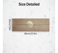 TEMU 2D con de madera, que de pájaros una luna llena, ideal para la decoración del hogar. Esta obra de arte de pared con diseño es adecuada para salas de estar, dormitorios, oficinas y restaurantes.