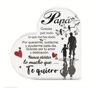 TEMU 2D Decoración Putuo 1 Pieza Español Forma Acrylic Sign Decoración de Mesa, Papa Lo Que Me Has , Decoración de Escritorio para Hogar Granja , Regalo para Día de la
