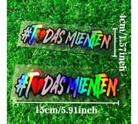 TEMU 2D , Pegatina de de Motocicleta 2pcs Set " Mienten Pero Yo Más" Calcomanía Creativa Láser, Vinilo Impermeable y Resistente al Sol para Decoración de Parabrisas Trasero, de o Scooter, 2D