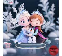 TEMU 2D Placa Decorativa de Acrílico , Elsa y Anna y , Ideal para Escritorio y Ventana y Decoración del Hogar, Regalo Ideal para Vacaciones, Regalo para , 2D No 3D Decoraciones de Halloween y Navidad