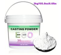 TEMU 2kg/3kg Cubeta de envase de polvo de resina para fundición - , sin , fino, adecuado para joyería y manualidades DIY - calidad, para la y proyectos de hormigón