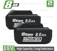 TEMU 2PACK Batería Li-ion 8.0Ah 18V BL1860B de Reemplazo para Batería Makita 18V Compatible con Baterías Makita 18 Volt BL1860 BL1850B BL1850 BL1840B BL1840 BL1830B BL1830 BL1815 BL1820 BL1820B
