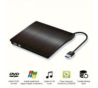 TEMU 2pcs/1pc de DVD Portátil USB 3.0 y Tipo-C Externa CD/DVD/BD - , Rápida para Windows/Mac/, Compatible con Laptop, Escritorio, PC - de CD ROM (/ Elegante) - Ideal para Respaldo de