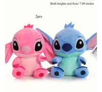 TEMU 2pcs/1pc Juguete de Peluche Disney Stitch Lindo, Relleno PP, Material PVC en Beige , para Acción de Gracias, Navidad, al Colegio, Fiestas Festivas, ¡Regalo de San Valentín para y !