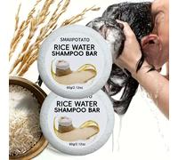 TEMU 2pcs/3pcs Champú Sólido de Agua de Arroz Natural , con Componentes de Plantas Naturales, Genera una Espuma y que Se Rinde Fácilmente. Enriquecido con Aminoácidos