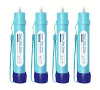 TEMU 2pcs/4pcs, de Filtro de Agua Personal Mini Purificador de Agua para Senderismo, Camping, Viajes y Preparación de Emergencias