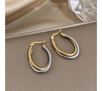 TEMU 2pcs Aretes de Acero Inoxidable de U | Estilo Simple, Lujosa, Ideales para Banquetes y Festivales