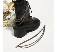 TEMU 2pcs Cadenas de Botas Vintage de Metal, Accesorio de Moda de Aluminio para Botines y Zapatos Altos, Regalo Ideal para o Novia, Decoración Versátil para Fiestas o Vacaciones